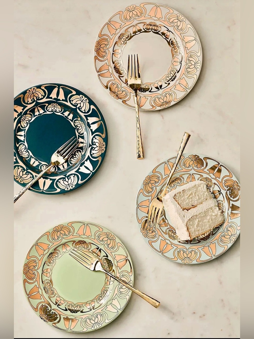 Anthropologie X Met Collaboration Collectible Desert Plates (4)